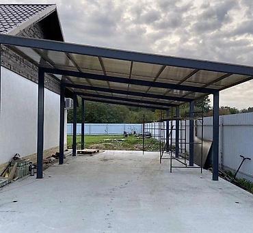навес сварка: Навесы из металлокаркаса с покрытием из поликарбоната, профнастила для — 2