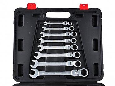 Setovi ručnog alata: Set zglobnih čegrtaljki/ključeva u koferu – 12 kom - Profesionalni — 6