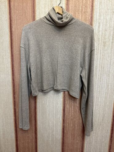 флисовые кофты бишкек: Qısa boğazlı, uzunqol qadın bluzası - Rəng: boz/bozumtul - Model