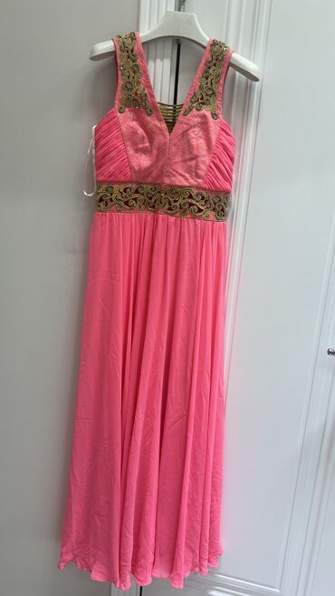 розовое платье с: Вечернее платье, Длинная модель, S (EU 36), M (EU 38)
