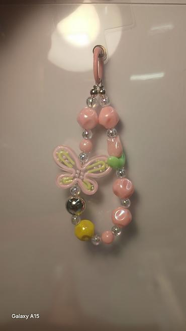 Брелоки: Брелоки‑подвески из бусин для ключей/телефона - Ручная сборка из — 3