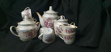 Наборы посуды: Фарфор Кофейный-чайный сервиз.Городницкий фарфоровый завод с клеймом — 4