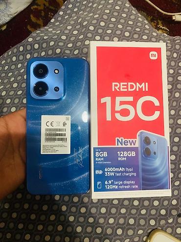 iphone 17 pro: Redmi, Redmi 15C, Новый, 128 ГБ, цвет - Синий — 1