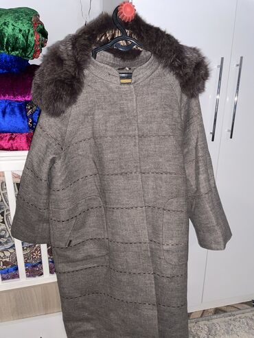 черное пальто с капюшоном: Пальтолор, Классика, Кыш, Ангора, Тизеден, 7XL (EU 54)