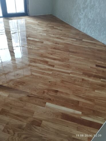 Döşəmə işləri: Pol ve parketlerin yonulub laklanmasi yuksek seviyyede — 22