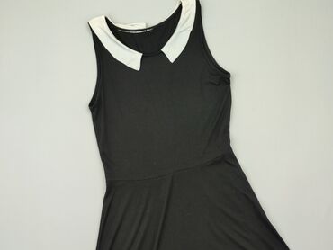 czarne spódniczka rozkloszowane: Dress, S (EU 36), condition - Good