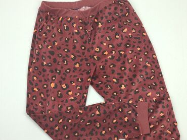 bordowa długa sukienki: Sweatpants, L (EU 40), condition - Good