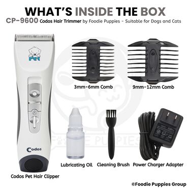 Heyvanları qırxmaq üçün avadanlıq: Codos CP-9600 – heyvanlar üçün professional tük/kürk kəsən maşın — 11