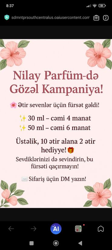 Ətriyyat: Müxtəlif ətirlər kolleksiyası. Hər biri özünəməxsus ətirə malikdir