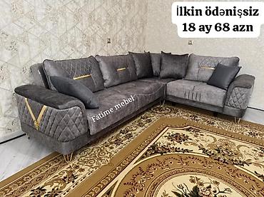 rahat mebel: Yeni, Künc divan, Divan, Bazalı — 1
