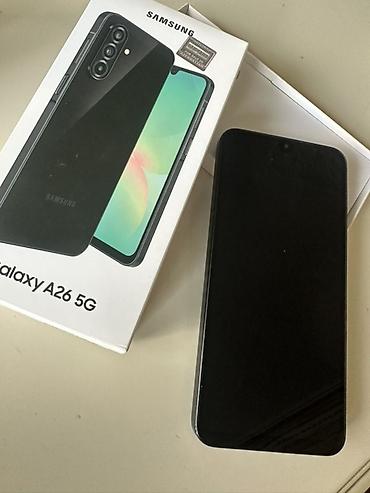 a 26 samsung: Samsung Galaxy A26 5G, 128 GB, rəng - Qara, Sensor, İki sim kartlı, Face ID — 2