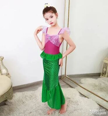 Kostimi za maskenbal: NOVO NOVI Kostimi za decu mala sirena Arijel Ariel decija haljina. U — 3
