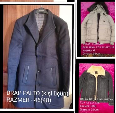 DRAP PALTO (kişi üçün) Razmer - 46 (48 gedir) Qiyməti 70 Azn satilir