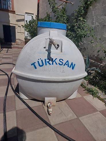Baklar və çənlər: TÜRKSAN su çəni – 1000 litr - Həcm: 1000 L (korpus üzərində qeyd — 2