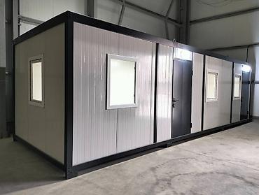 Konteynerlər: Ofis Konteyner ✅ 9.00x3.00m Konteyner ✅ Uzunluq: 9.00m    ✅ En — 6