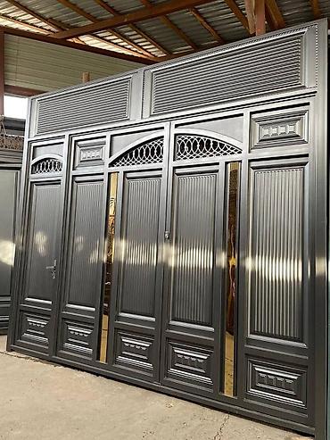 Откатные ворота: Металлические ворота с декоративной отделкой. Подходят для установки — 23