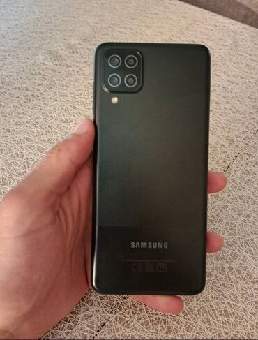 Samsung: Samsung Galaxy A12, 128 GB, rəng - Qara, Barmaq izi
