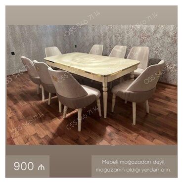 кухонные стулья: Qonaq otağı üçün, Yeni, 8 stul