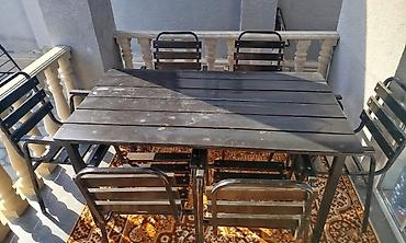 dəmir stullar: Afa✅ayaglari demirdi masa 6 stul 200 manata satılır
Masazir*afa 95811 — 1