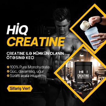 idman qodasi: 💪Əzələ Artımı Üçün Ən Yaxşı Seçim: HIQ Creatine %100 Monohydrate 💥