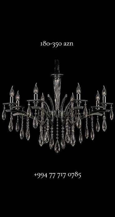 xrustal tom: Çılçıraq, 10 və daha çox lampa, Xrustal — 3