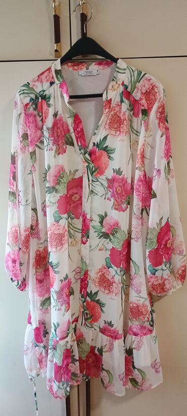 zara haljine duge: Reserved 2XL (EU 44), color - Multicolored, Oversize, Long sleeves
