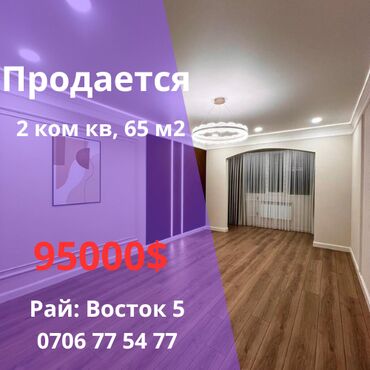 Продажа домов: 2 комнаты, 65 м², Элитка, 7 этаж, Евроремонт