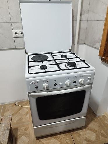 блиная: Комбинированная плита GEFEST с духовкой и кухонный гарнитур — 3