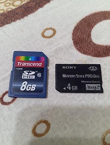 psp 1001: Yaddaş kartları seti - Transcend SDHC kart – 8 GB, Class 10 - Tam — 1