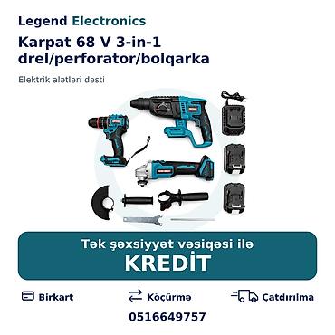 desmal sixan: Elan başlığı: Akkumulyatorlu elektrik alətləri dəsti Karpat 68 V — 1