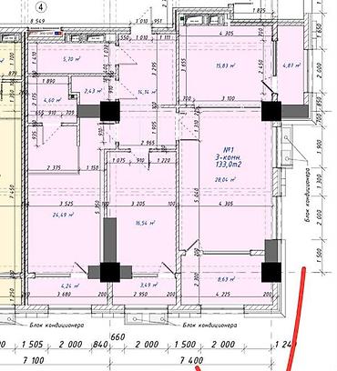 3 комнаты, 133 м², Южная Магистраль Элитка, 2 этаж, ПСО (под самоотделку)