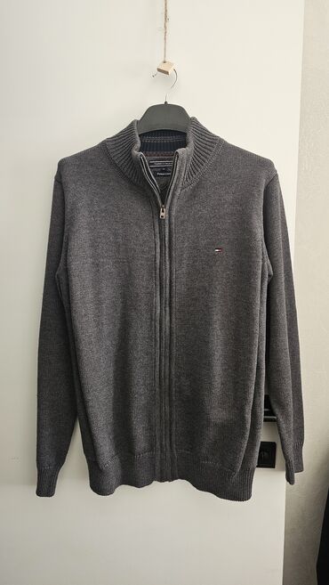 длинный летний кардиган: Эркектердин свитери, S (EU 36), Tommy Hilfiger, Колдонулган, түсү - Боз, Өзү алып кетүү