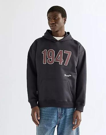 river woods: Мужская толстовка, M, Wrangler, Новый, цвет - Серый, Самовывоз — 1