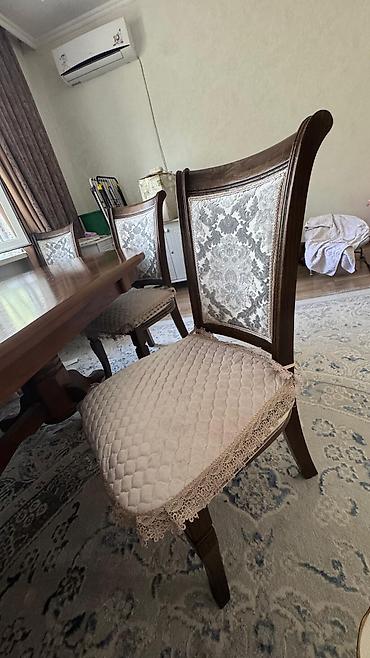 table study: Стол и стул для зала, Б/у, цвет - Коричневый — 6