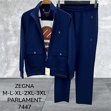 военный куртка: Мужской спортивный костюм ZEGNA, модель - Комплектация: куртка на — 2