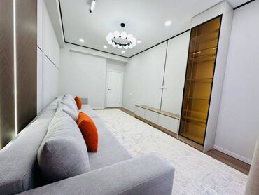 квартира бишкек ахунбаева: 2 комнаты, 61 м², Элитка, 6 этаж, Дизайнерский ремонт