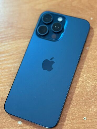 Apple iPhone: IPhone 15 Pro Max, Б/у, 256 ГБ, Blue Titanium, Чехол, Коробка, 94 %