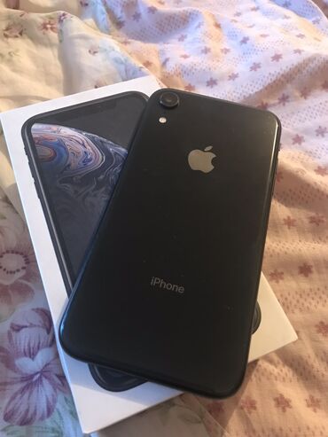 дисковод apple: IPhone Xr, Б/у, 128 ГБ, Черный, Коробка, 95 %