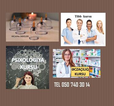 team med tibb kurslari v Azərbaycan | Kitablar, jurnallar, CD, DVD: Kurslar | Kosmetologiya, Lazer epilyasiyası, Tibb bacısı kursu | Diplom, sertifikat