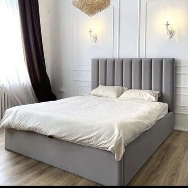 Новый, Двуспальная кровать, Без подьемного механизма, С матрасом, Азербайджан