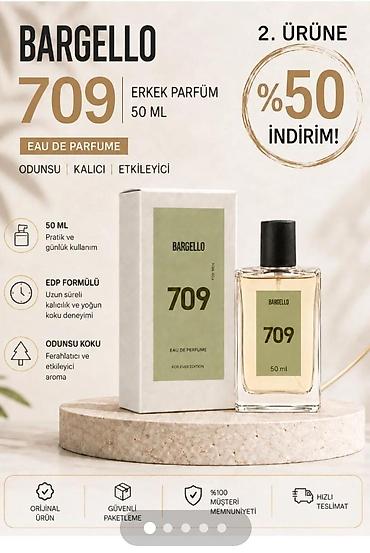 Bargello 709 Eau de Parfum – Kişi parfümü, 50 ml - Nömrə: 709 - Növ