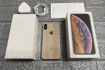 Apple iPhone: IPhone Xs, 64 GB, Qızılı, Zəmanət, Kredit, Face ID