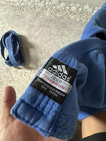 tech flecee: Синее кимоно для дзюдо Adidas Judo Champion. Ростовка: 175-185 В — 2