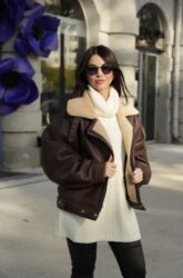 кошелек кожа: Дубленка, Авиатор, Китай, Длинная модель, Оверсайз, Стандарт