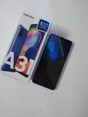 a31 irşad v Azərbaycan | Samsung: Samsung Galaxy A31 | 128 GB, rəng - Göy, | Barmaq izi, Simsiz şarj, İki sim kartlı