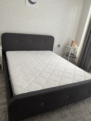 спальная кровать: Б/у, Двуспальная кровать, С подъемным механизмом, С матрасом, Без выдвижных ящиков, Азербайджан