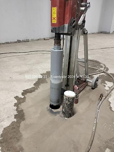 Beton, dəmir-beton və mərmərdə diaqonal/şaquli dəliklərin diamant