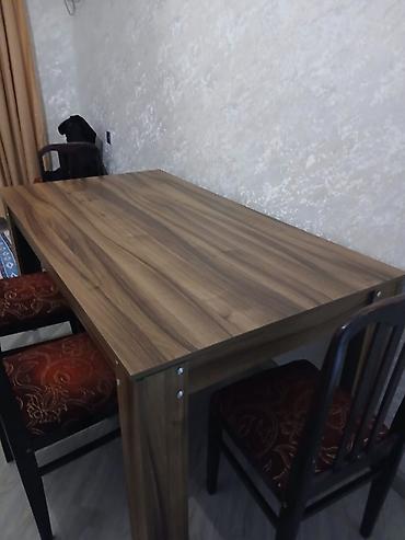 Qonaq masası, İşlənmiş, Açılmayan, Laminat, Dördbucaq masa