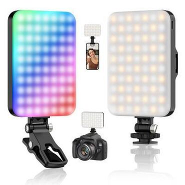 Другие аксессуары для мобильных телефонов: Видеосвет RGB для съемки фото и видео Портативный яркий W140 RGB