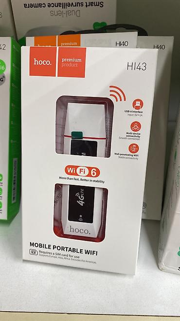 модем о: 📡 HOCO HI43 — портативный 4G LTE Wi-Fi 6 роутер Компактное решение — 6